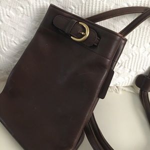 Coach Brown Real Leather Gold Buckle